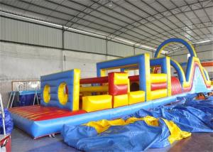 Cheap Safety Inflatable Obstacle Course , Kids Obstacle Course Equipment For Fun wholesale