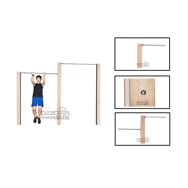outdoor wooden fitness equipment--WP cheap outdoor exercise equipment uneven bar,park work out,maquinas fitness exterior