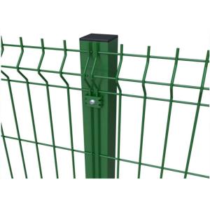 3 Folds 3d Curved Wire Mesh Fence Green Pvc Coated Welded