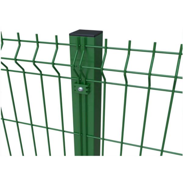 Quality 3 Folds 3d Curved Wire Mesh Fence Green Pvc Coated Welded for sale
