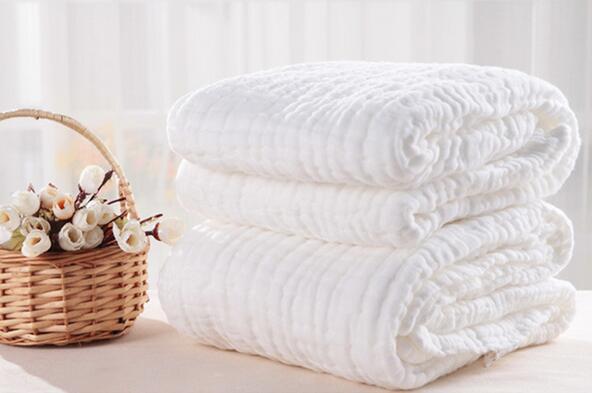 Medical 6 layer gauze bath towel 90x110cm baby quilt washable towel