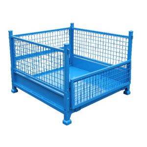 Buy cheap Foldable Wire Mesh Pallet Cage Stackable Stillage With 1500kg Load from wholesalers