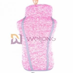 China Velcro Opening Pink Fleece Pet Coat Jacket Heather Dog Sweatshirt on sale