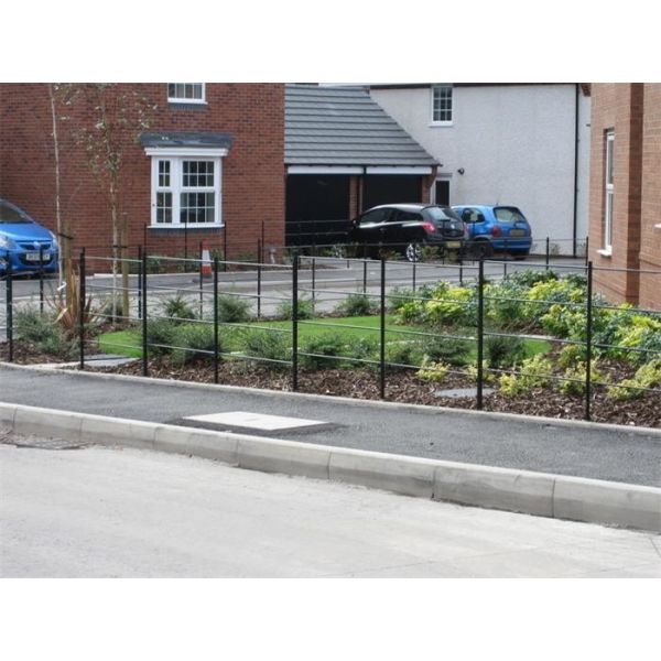 Traditional Security Steel Palisade Fencing Simple Structure Low Maintenance