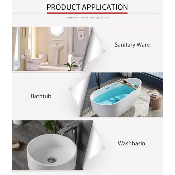 92.7% Optical Transparency Sanitary Acrylic Sheets UV Resistant Lucite Panel