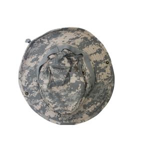 China Military Boonie Cap Camouflage Bucket Hat Adjustable Strings Unisex on sale