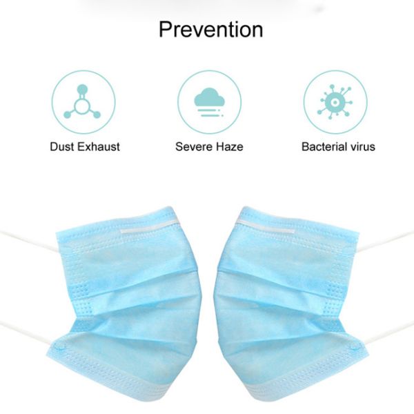 17.5 * 9.5 Cm Belt Surgical Medical Mask Full Length Pvc Concealed Nose Piece