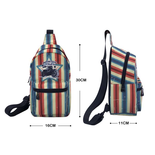 Shoulder Strap Adjustable Fashion Chest Bag , Messenger Custom Chest Bag