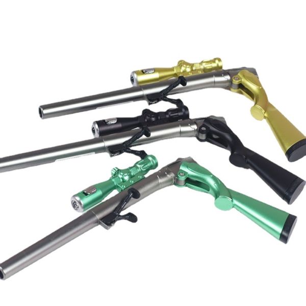 Gel-Ink Toy Gun Shape Writing Pens for Stationery 0.38mm Black Ink 240M Writing Length