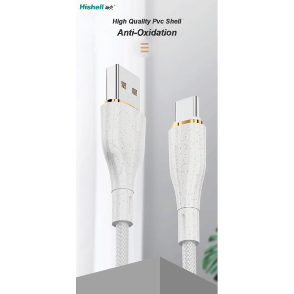 RoHS PVC Nylon Braided Phone Charger Cord , 5A Mobile Charger Data Cable