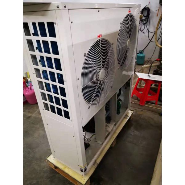 Horizontal fan 24 KW air source heat pump water heater; built-in water pump