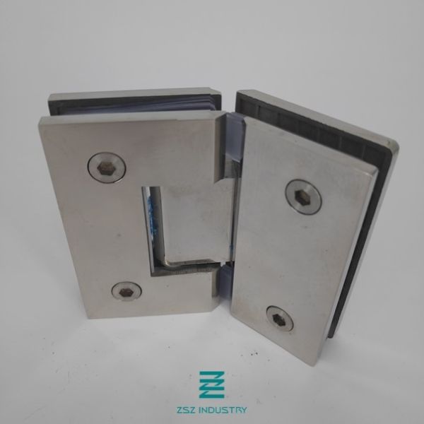 135 Degree Glass To Glass Glass Shower Door Hinges Flat Shape W55mm X H90mm
