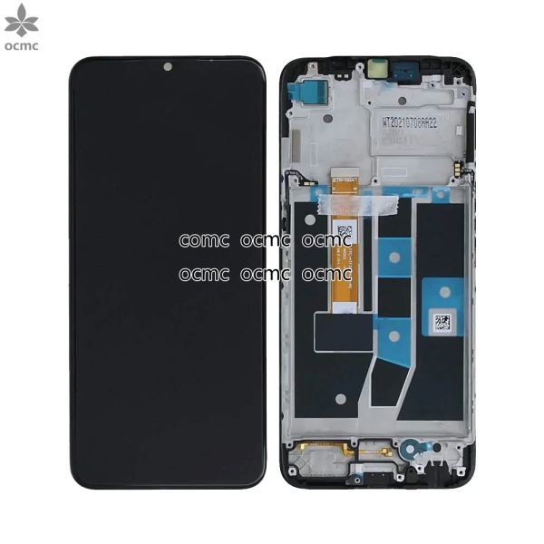 LCD Display Touchscreen For A16 4G OEM Display complete With Frame For Oppo A16s BLACK with parts