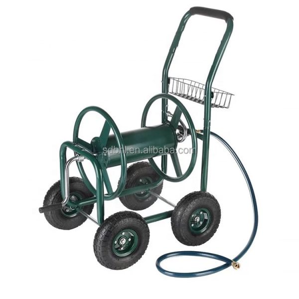High Capacity Water Hose Reel Cart Easy Setup High Corrosion Resistance