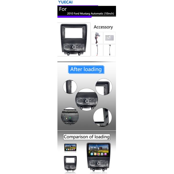 Ford Mustarg Automatic Multimedia Car Player 10 Inch Car Android Video Player