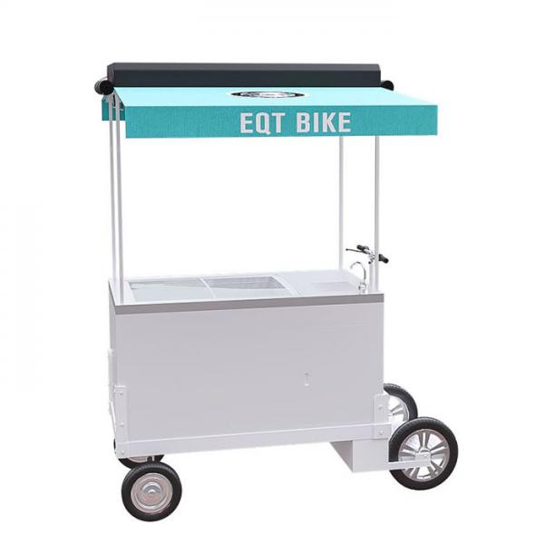 Quality Customized Europe Style Ice Cream Vending Tricycle With 125L Freezer for sale
