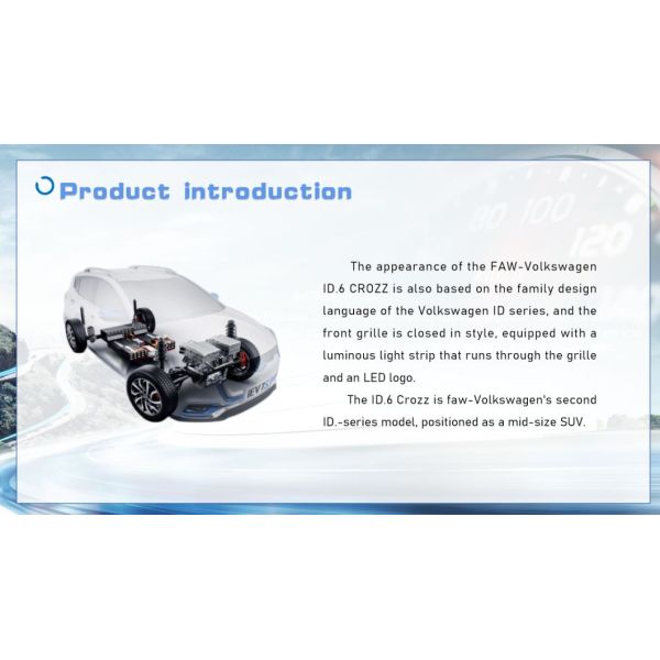 2022 VW ID6 Crozz PRO 160 Km/H 7 Seats Energy Volkswagen EV SUV Electric Vehicle Automobile