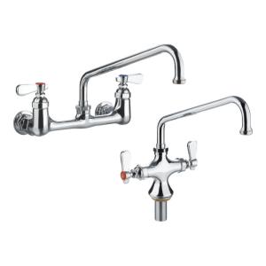 Single / Double Pantry Faucet Deck Mounted / Wall Mount Commercial Kitchen