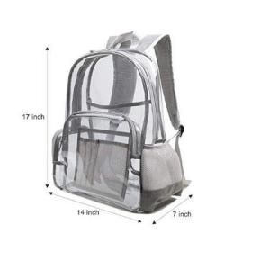 Cheap Waterproof Transparent PVC Ladies Travel Backpack With Multiple Compartments wholesale