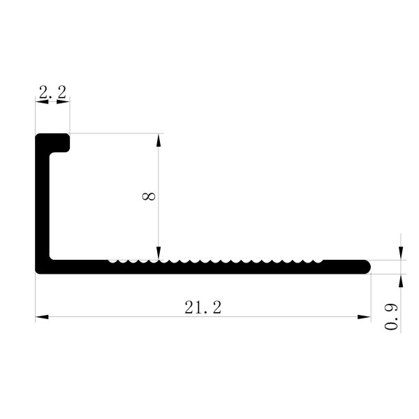 Brass L Shaped 2.5meters Aluminium Tile Trim Edging Corners