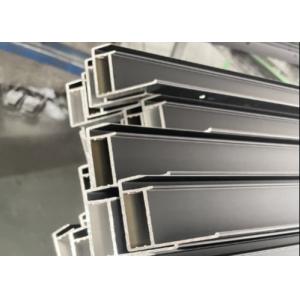China Black Anodized Aluminum Solar Panel Frame Extrusion Profiles 6000 Series on sale