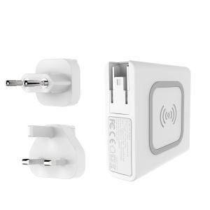 Cheap Mobile phone Travel 10w Qi Power Bank With Wireless Charging wholesale