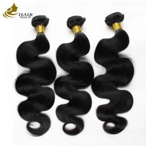 Cheap Curly Brazilian Virgin Human Hair Bundles 95g Natural Black wholesale