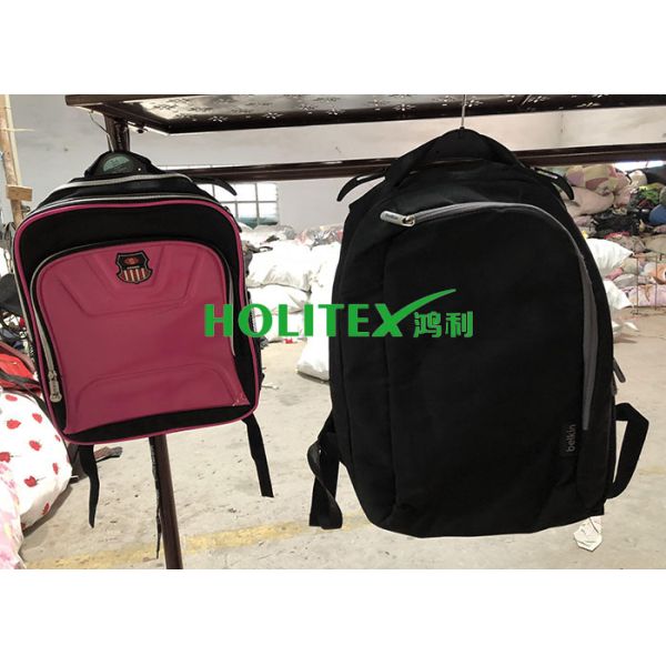 Clean Used School Bags Mixed Size Second Hand Backpacks For Female / Male