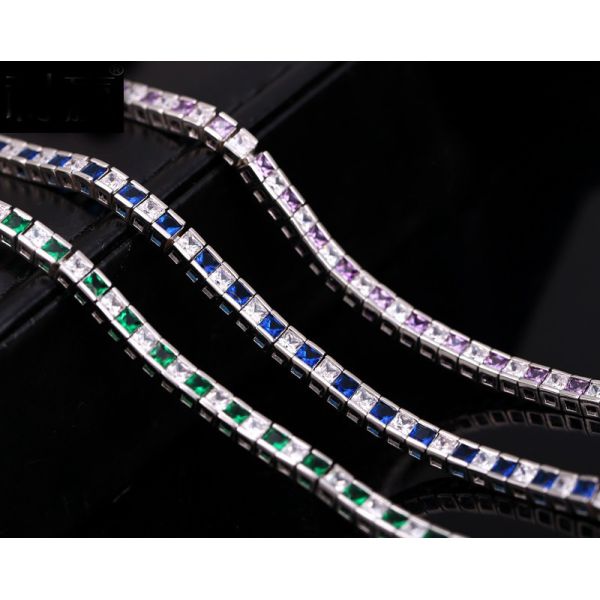 Fashion Bangle AAAA Cz Gold Silver color Wedding Bracelet bangle for women Fashion accessaries