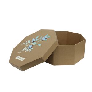 Cheap Hexagon Shaped Paper Craft Gift Box New Design wholesale