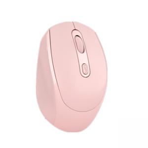 China Pink Wireless Mouse Mold Rechargeable Silent Mouse Bluetooth Dual Mode Game Mouse Makaron Multi Color on sale