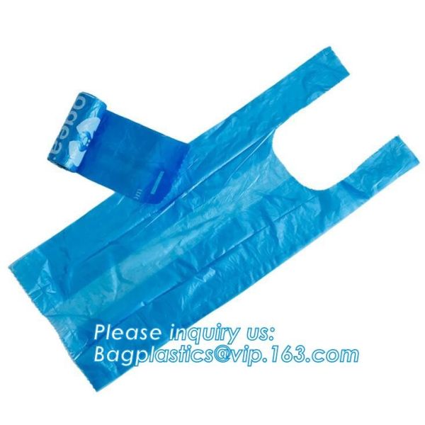 Nappy Baby Disposable Diaper Sacks, Degradable scented disposable baby diaper sack, green tie handle baby diaper sack