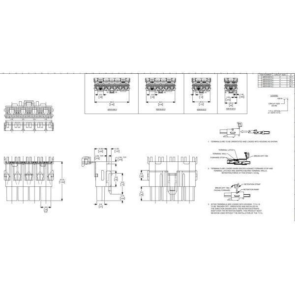 2Pin Molex 428160212 2Pin 10MM Pitch Connector With 8 AWG Cable Harness