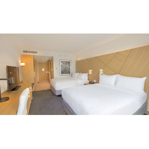 Melamine plywood hotel Guest room furniture liquidators Guest rooms Wall panels with Wood Headboards and Long Desk Table