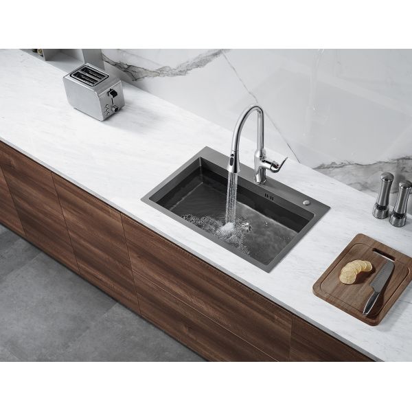 ARROW Stainless Steel Kitchen Sink , 600x430mm Single Bowl Undermount Kitchen Sink