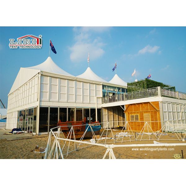 20x30m Outdoor High Peak Tents With Double Decker For 500 People Event Function