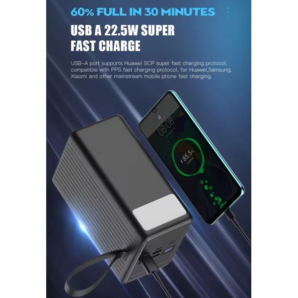 Large Capacity Power Bank Outdoor Fast Charging Station Power Bank 80000mah Power Bank