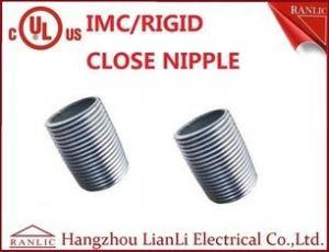 China 1/2 inch to 4 inch Rigid Conduit Close Nipple All Thread Electro Galvanized on sale
