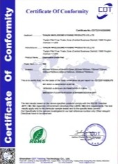 Tianjin Wholesome Hygiene Products Co.,Ltd. Certifications