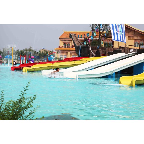 Fun Kids' Water Slides Fiberglass Pool Slide For Outdoor Water Park Equipment