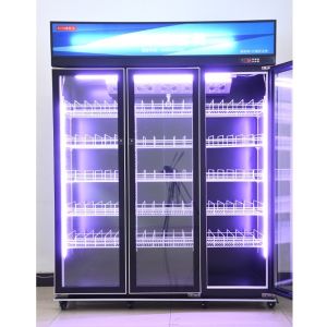 Cheap 1840L Supermarket Beverage Display Cooler showcase automatic defrost wholesale
