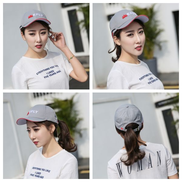 Men And Women 6 Panel Baseball Caps Low Profile With Sandwich Visor