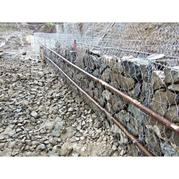 Pvc Coated Wire Mesh Gabions Basket For Coastline 2mx1mx1m Size