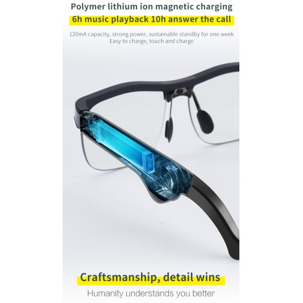 Full Equipment Upgrade 5.0 Technology Indoor Anti-blue Light and Outdoor Sports Smart Music Glasses Eyewear Smart Gla