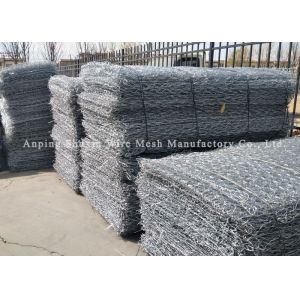 Cheap Woven Three Twist 2.4mm Stone Filled Gabion Baskets For Retaining Wall wholesale