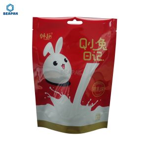 China Recyclable Stand Up Digital Printed Pouches 50 Microns Plastic Snack Bags on sale