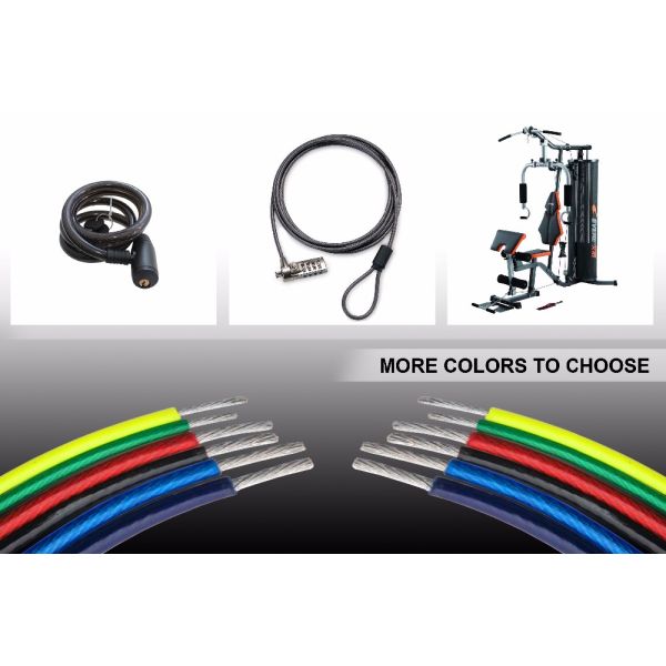 Resistance Plastic Covered Steel Cable PVC Coated Galvanized Steel Wire Rope