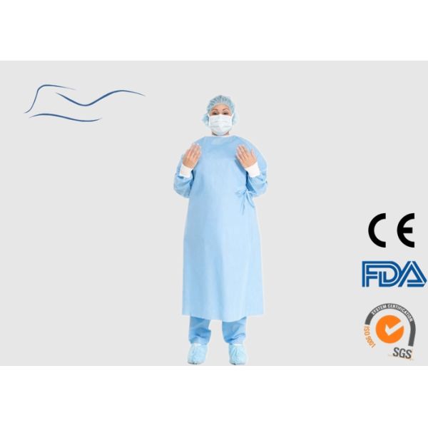 Dust Proof Disposable Plastic Lab Coats High Durability 120 * 140CM 35G