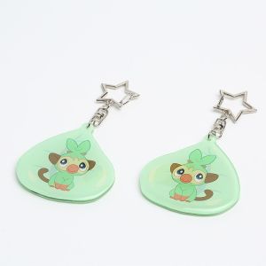 Cheap Custom acrylic charm printing one-sided transparent epoxy resin wholesale