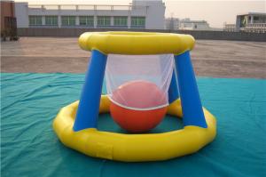 Cheap Giant Inflatable Basketball Hoop For Pool , Children Airtight Blow Up Pool Floats wholesale